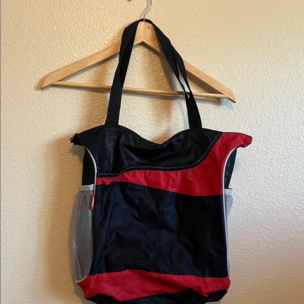 Stylish Red and Black Tote Bag